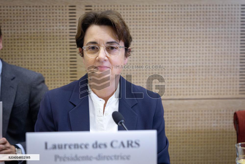 Laurence de Cars At Hearing After Robbery at the Louvre Museum - Paris AJ