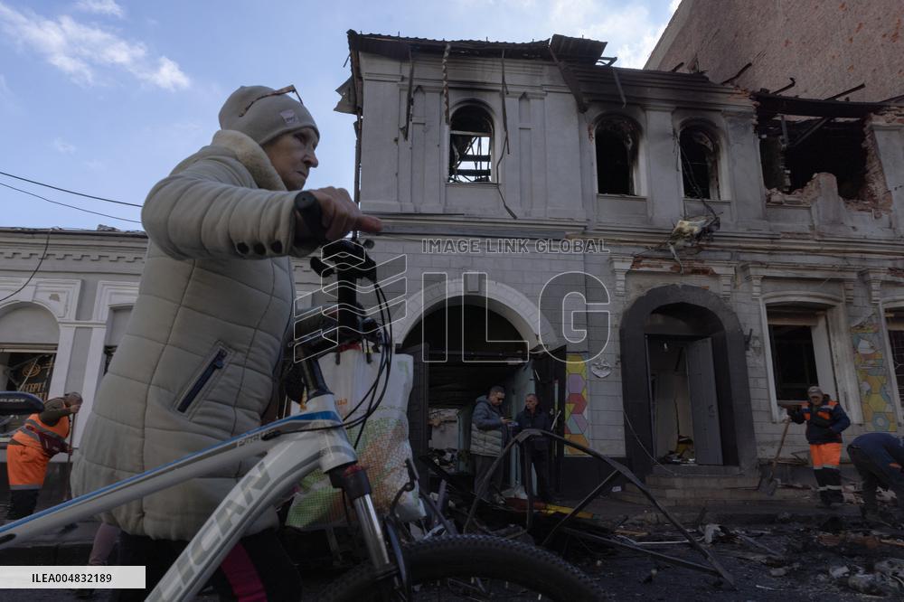 Russian Army's Strike on A Kindergarten - Kharkiv