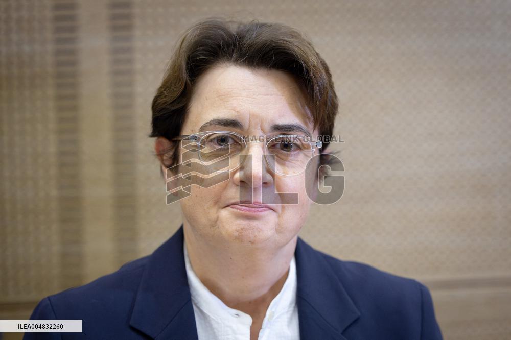 Laurence de Cars At Hearing After Robbery at the Louvre Museum - Paris AJ