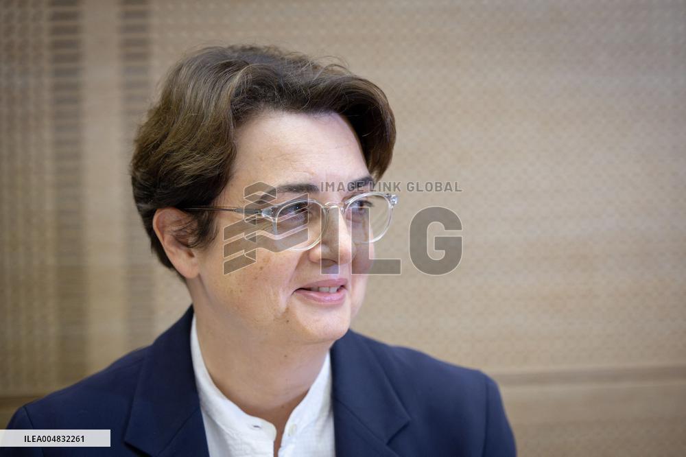 Laurence de Cars At Hearing After Robbery at the Louvre Museum - Paris AJ