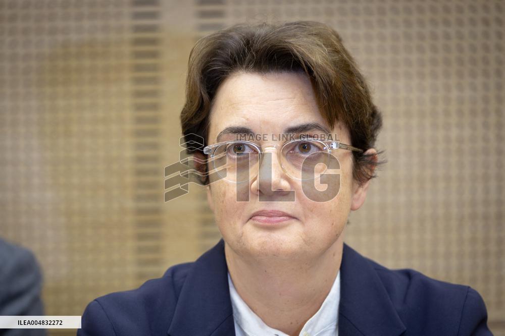 Laurence de Cars At Hearing After Robbery at the Louvre Museum - Paris AJ