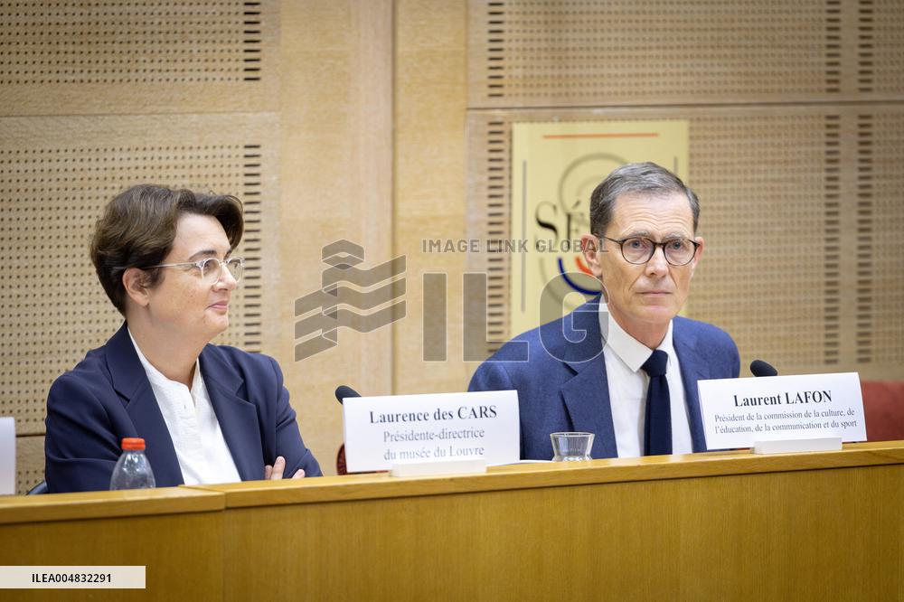 Laurence de Cars At Hearing After Robbery at the Louvre Museum - Paris AJ