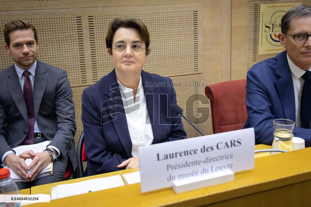 Laurence de Cars At Hearing After Robbery at the Louvre Museum - Paris AJ