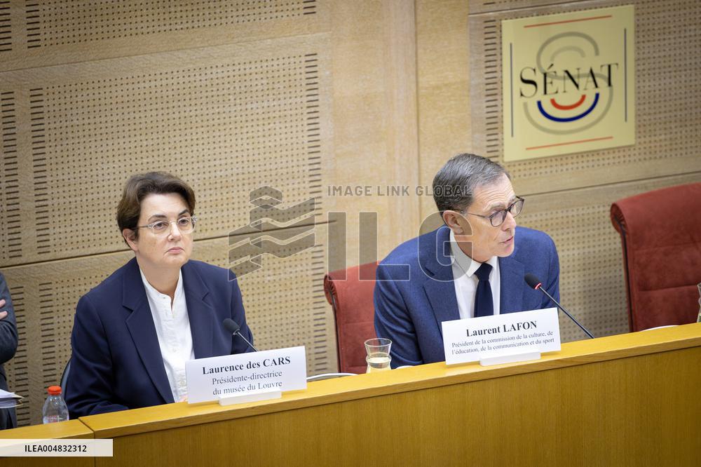 Laurence de Cars At Hearing After Robbery at the Louvre Museum - Paris AJ