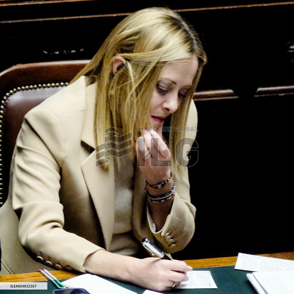PM Meloni Addresses the Chamber of Deputies - Rome