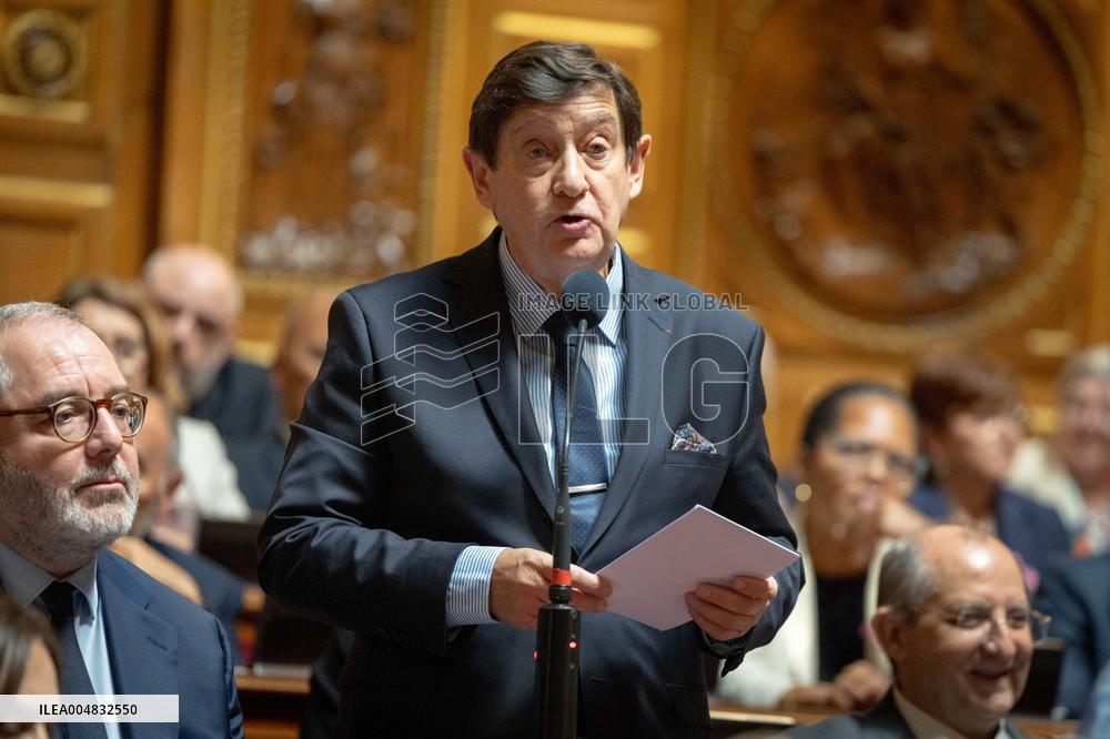 Session of questions to the government at The French Senate - Paris AJ