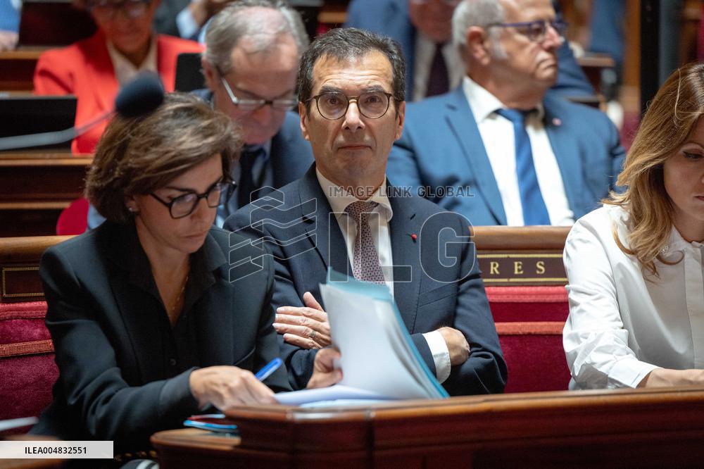 Session of questions to the government at The French Senate - Paris AJ