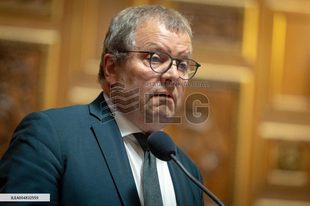 Session of questions to the government at The French Senate - Paris AJ