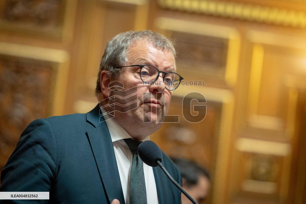 Session of questions to the government at The French Senate - Paris AJ