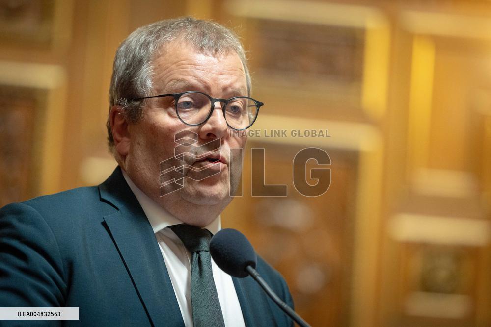 Session of questions to the government at The French Senate - Paris AJ