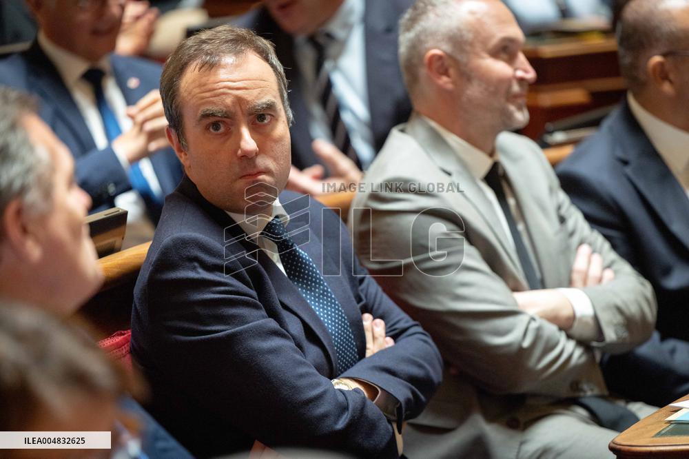 Session of questions to the government at The French Senate - Paris AJ