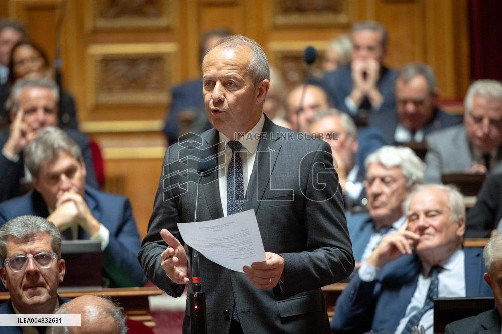 Session of questions to the government at The French Senate - Paris AJ