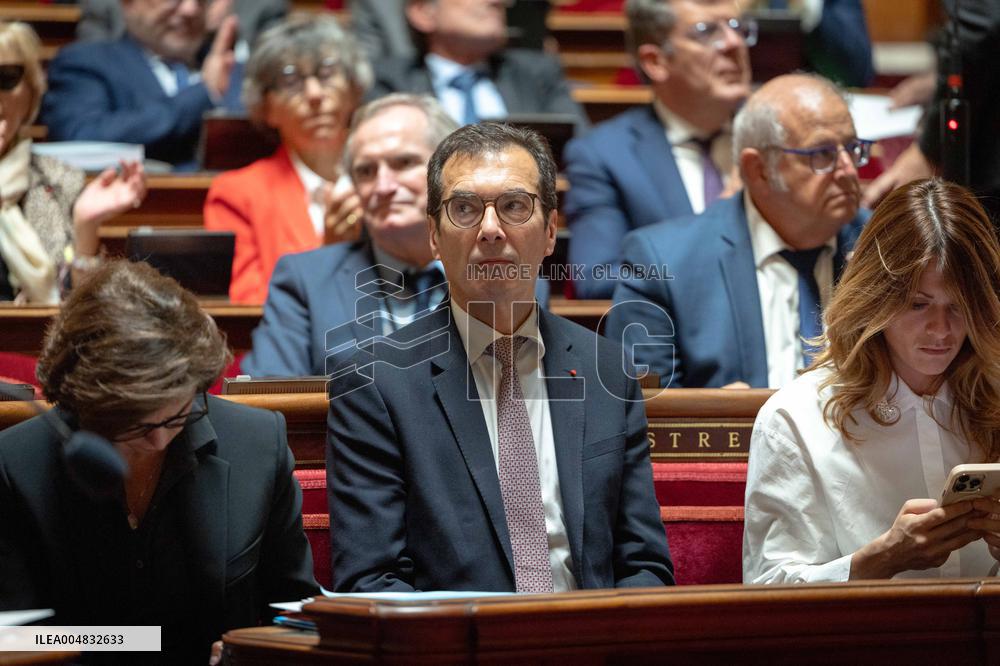 Session of questions to the government at The French Senate - Paris AJ