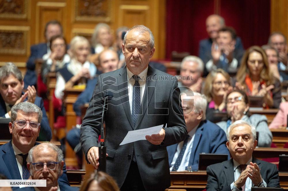 Session of questions to the government at The French Senate - Paris AJ