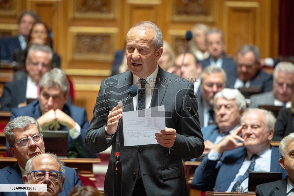 Session of questions to the government at The French Senate - Paris AJ