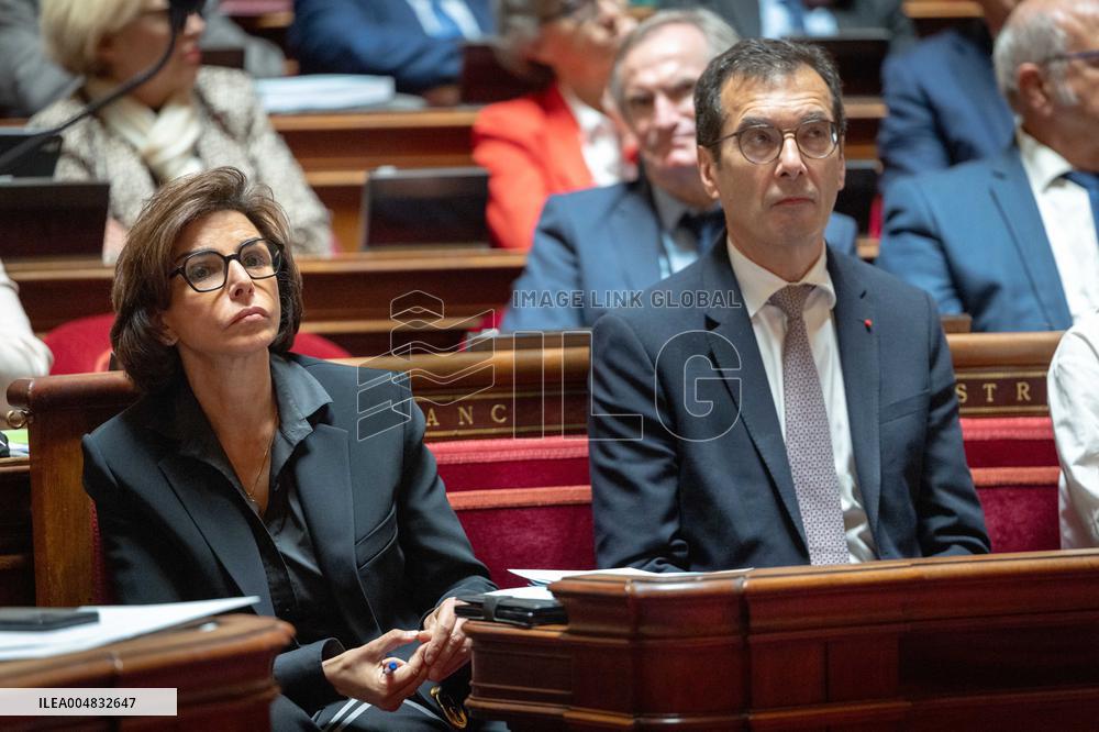 Session of questions to the government at The French Senate - Paris AJ