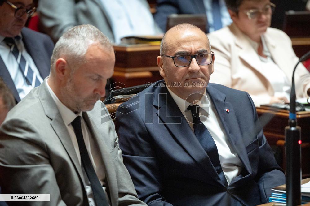 Session of questions to the government at The French Senate - Paris AJ