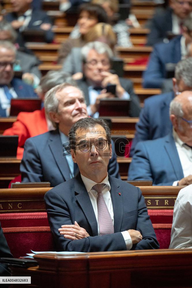 Session of questions to the government at The French Senate - Paris AJ