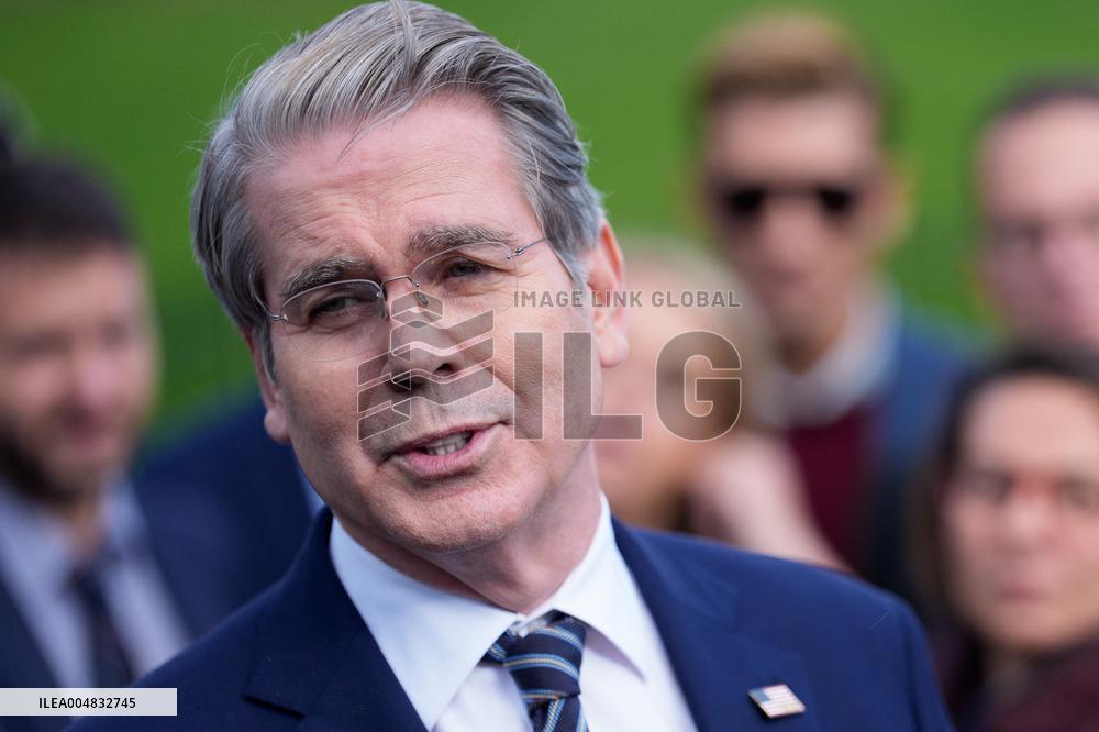 Scott Bessent Speaks to Media Outside West Wing