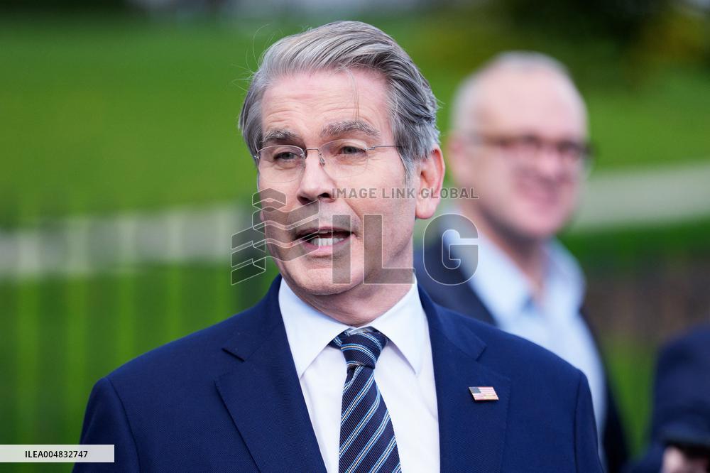 Scott Bessent Speaks to Media Outside West Wing