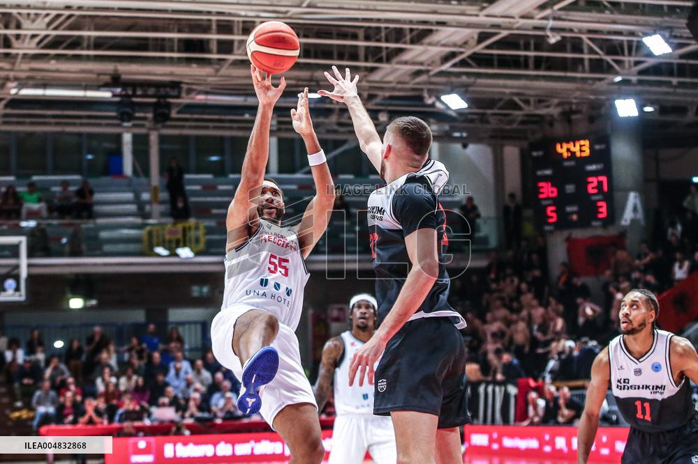 BASKET - Basket FIBA Europe Cup - UNA Hotels Reggio Emilia vs KB Bashkimi