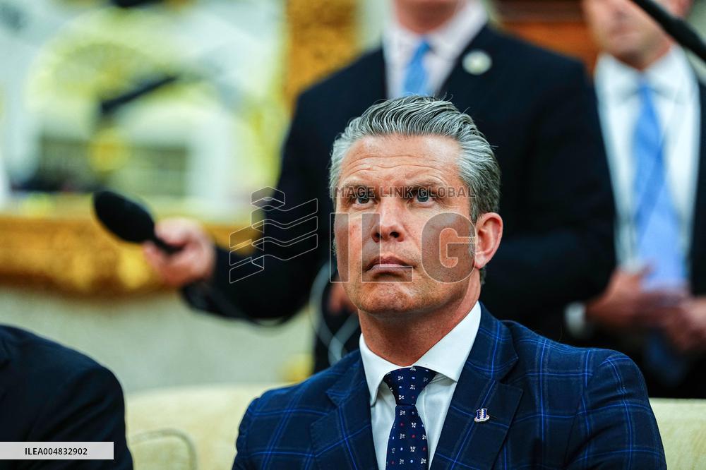 Trump Meets Rutte of NATO in the Oval Office