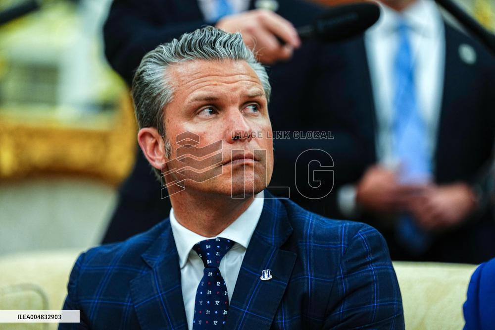 Trump Meets Rutte of NATO in the Oval Office