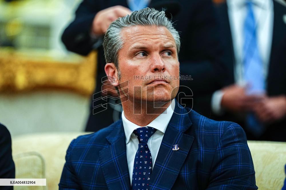 Trump Meets Rutte of NATO in the Oval Office