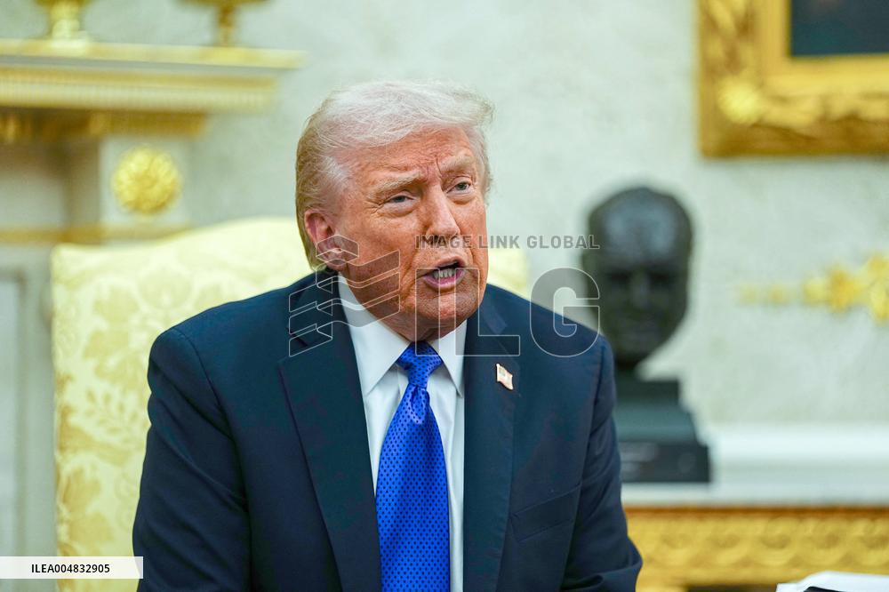 Trump Meets Rutte of NATO in the Oval Office