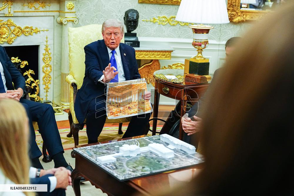 Trump Meets Rutte of NATO in the Oval Office