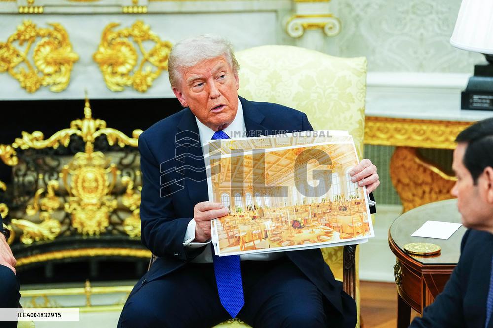 Trump Meets Rutte of NATO in the Oval Office