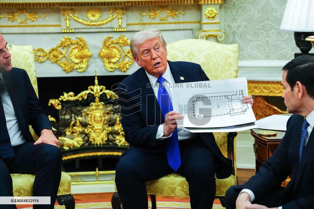 Trump Meets Rutte of NATO in the Oval Office