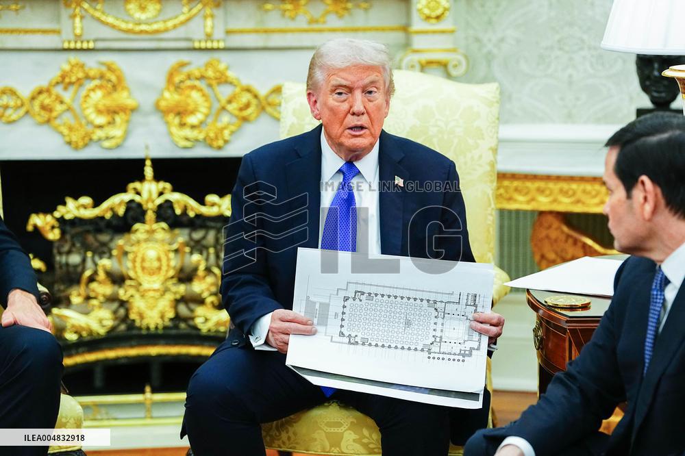 Trump Meets Rutte of NATO in the Oval Office