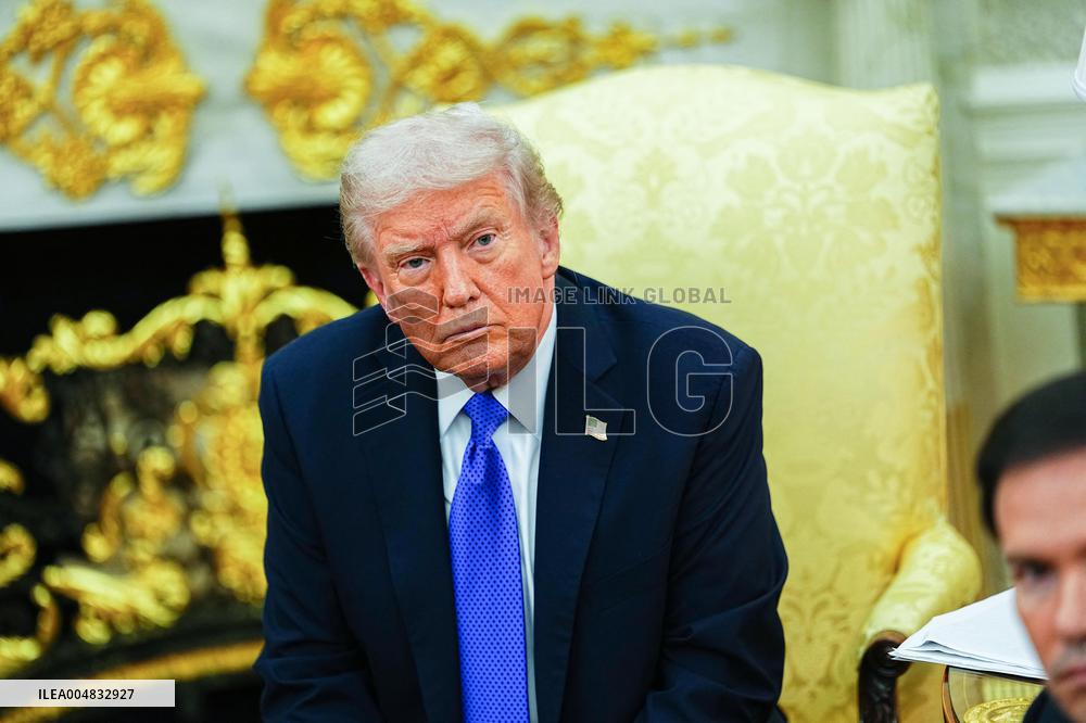 Trump Meets Rutte of NATO in the Oval Office