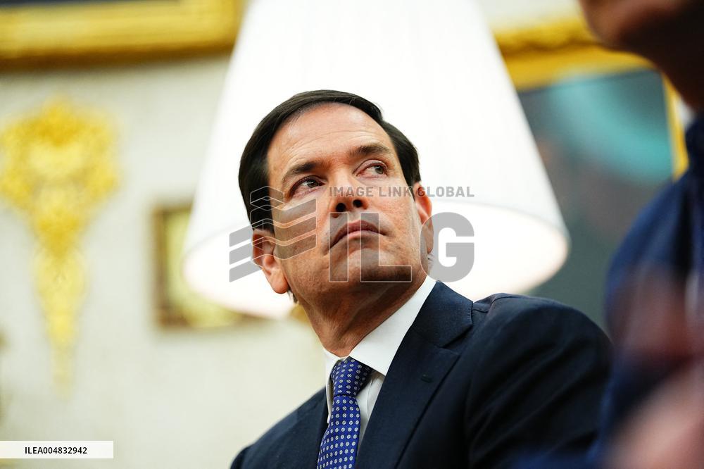 Trump Meets Rutte of NATO in the Oval Office