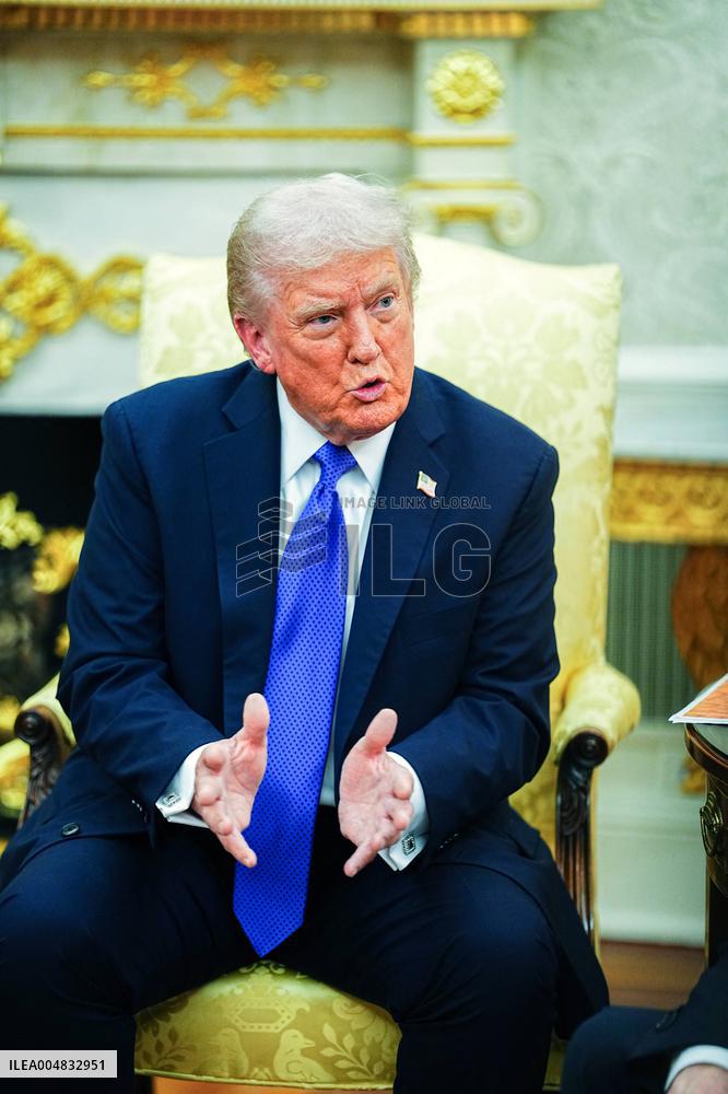 Trump Meets Rutte of NATO in the Oval Office