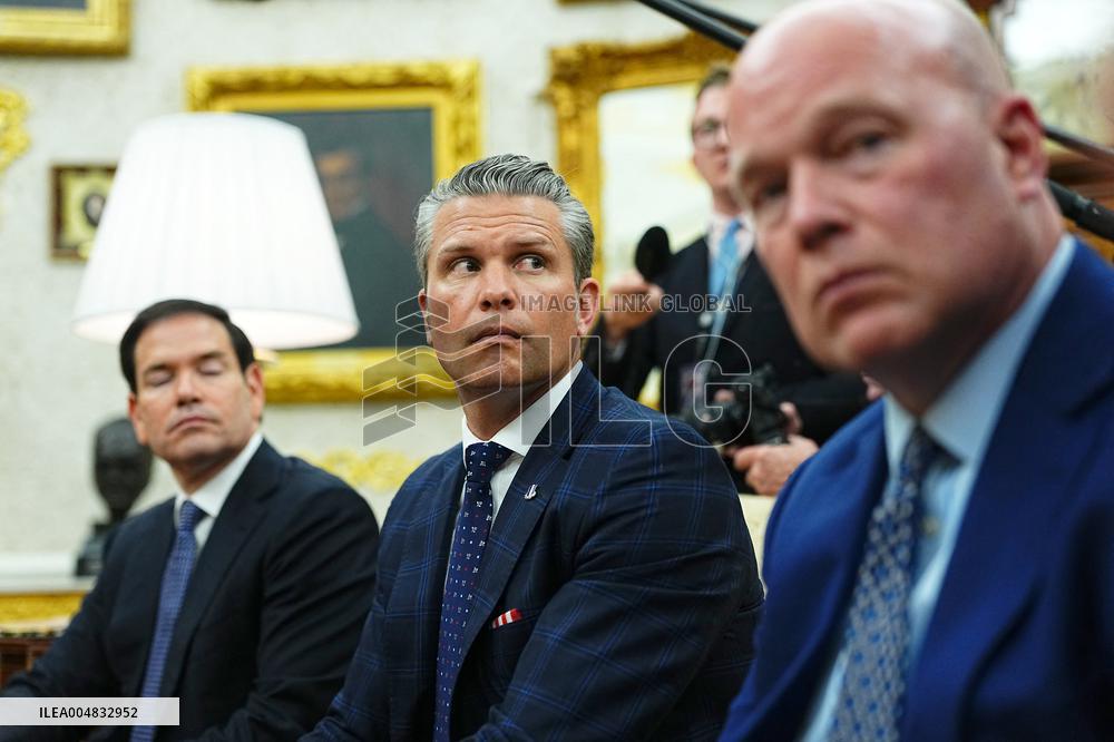 Trump Meets Rutte of NATO in the Oval Office