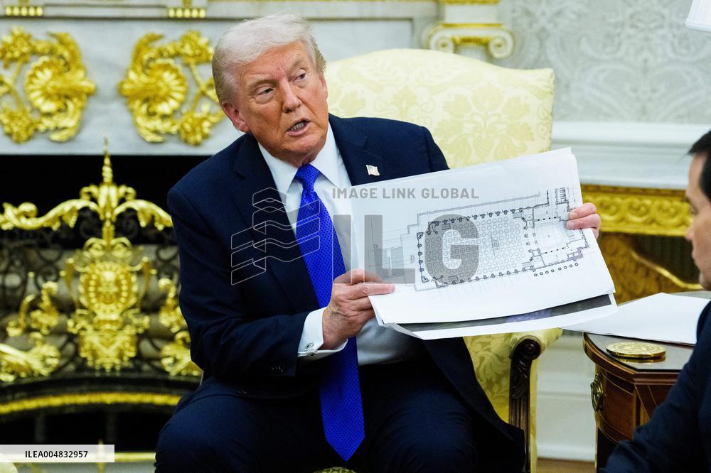 Trump Meets Rutte of NATO in the Oval Office