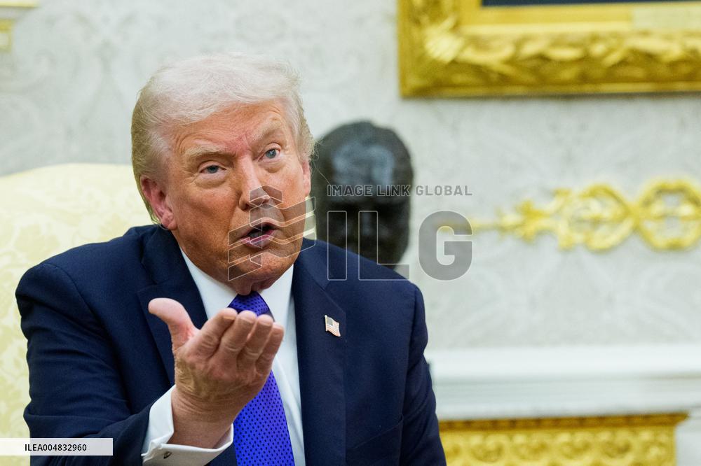 Trump Meets Rutte of NATO in the Oval Office