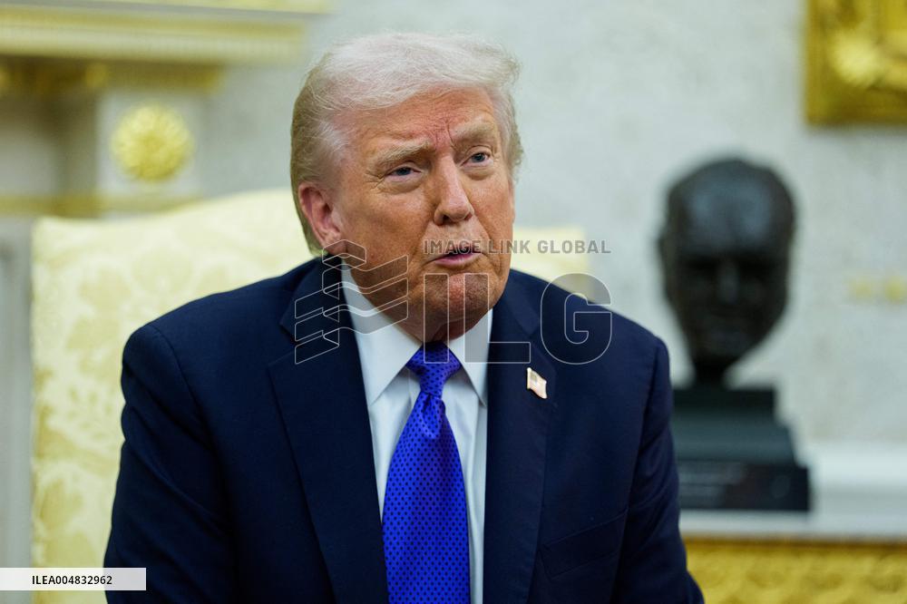 Trump Meets Rutte of NATO in the Oval Office