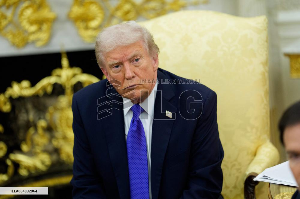 Trump Meets Rutte of NATO in the Oval Office