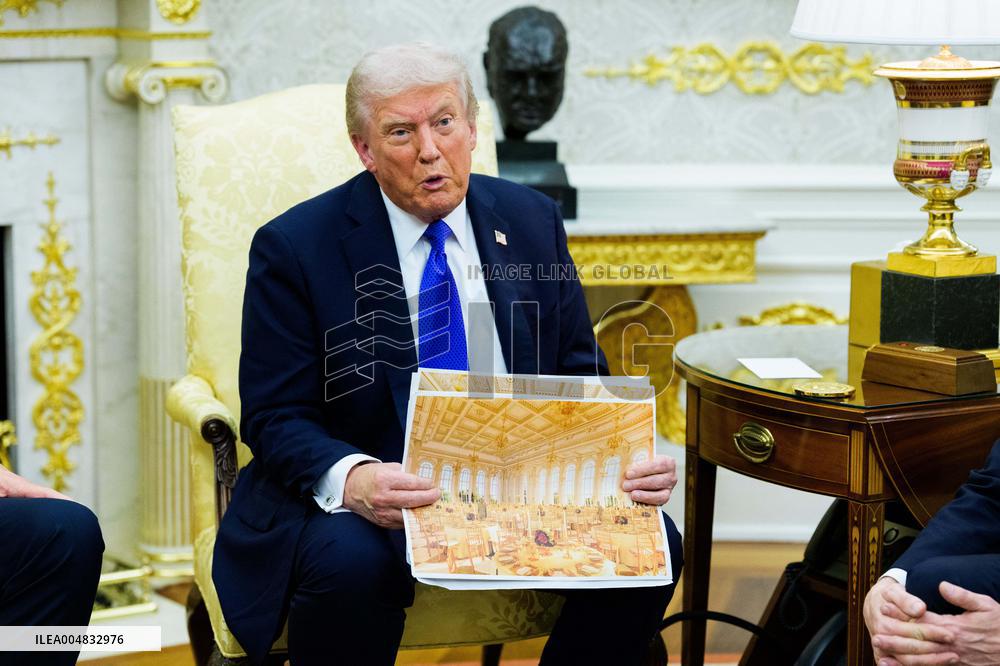 Trump Meets Rutte of NATO in the Oval Office