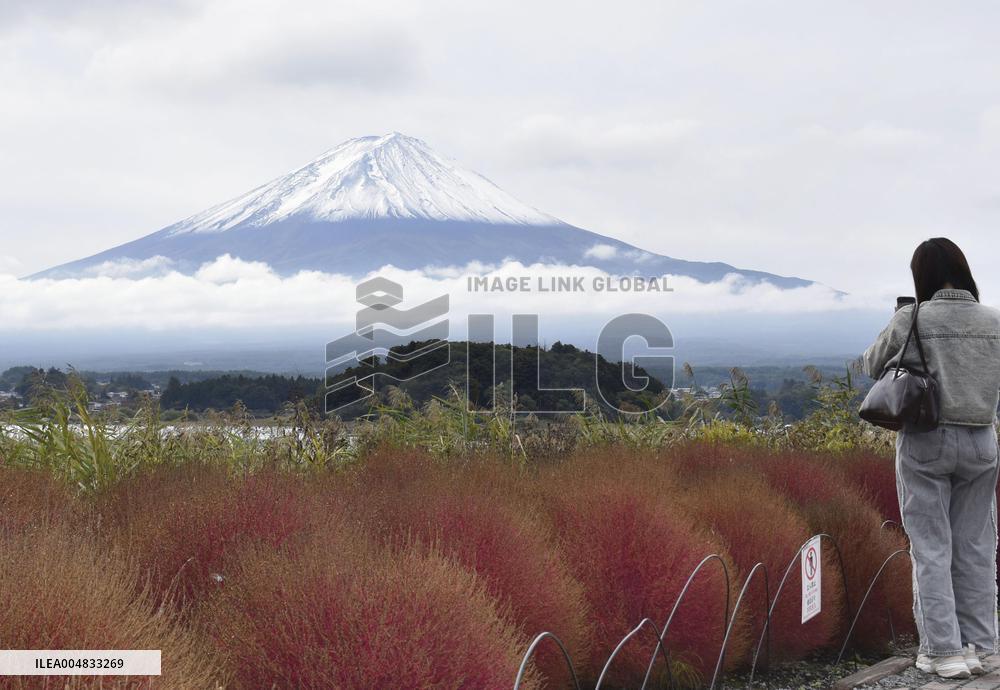 Snowcap on Japan's Mt. Fuji