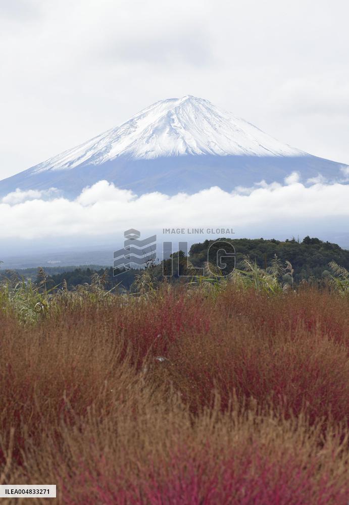 Snowcap on Japan's Mt. Fuji