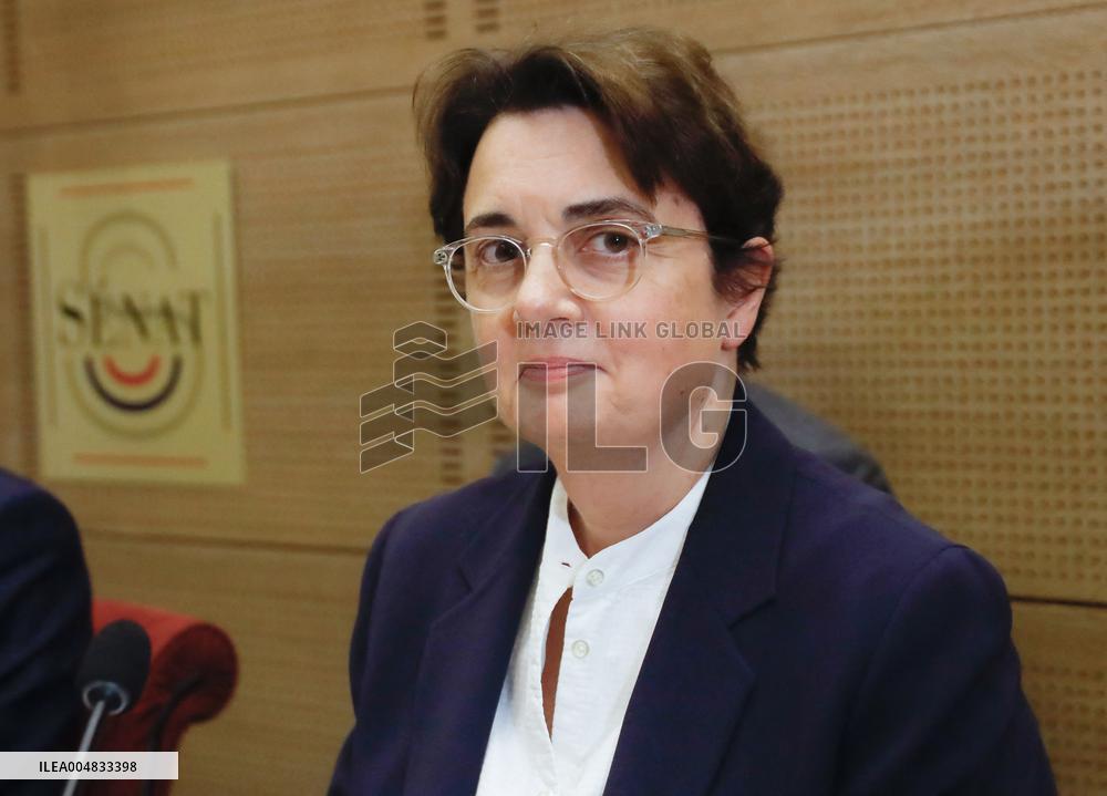 Senat audition de  Laurence des Cars Directrice generale du musee du Louvre apres le cambriolage du siecle