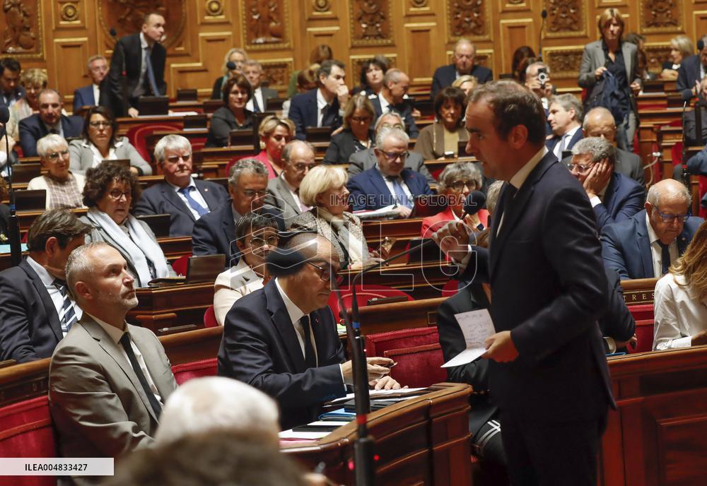 Senat questions actualité au gouvernement.