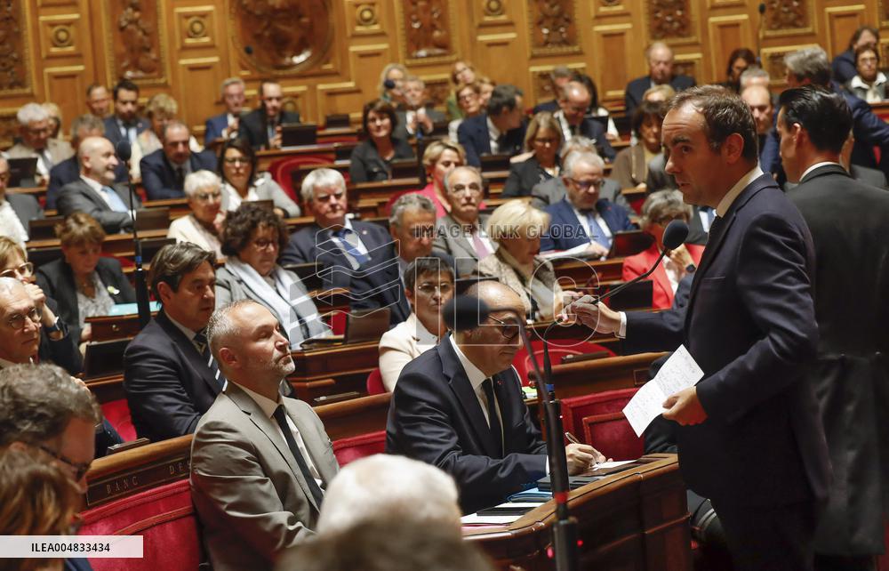 Senat questions actualité au gouvernement.