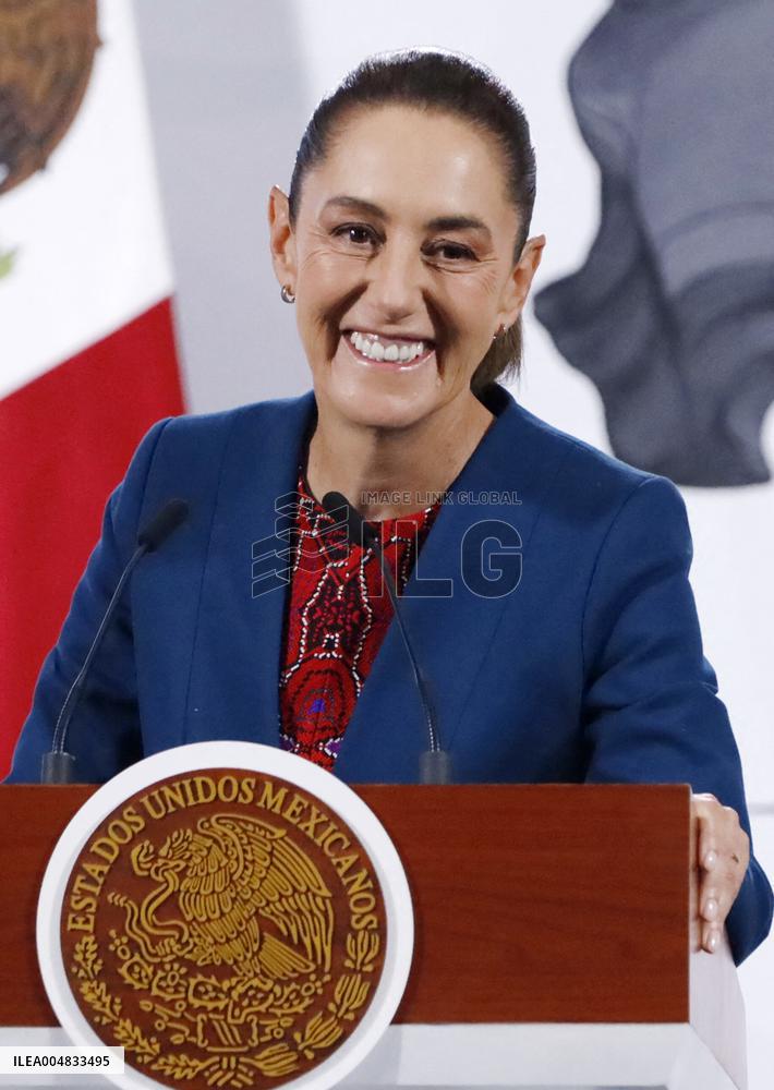 President Claudia Sheinbaum Holds Briefing - Mexico