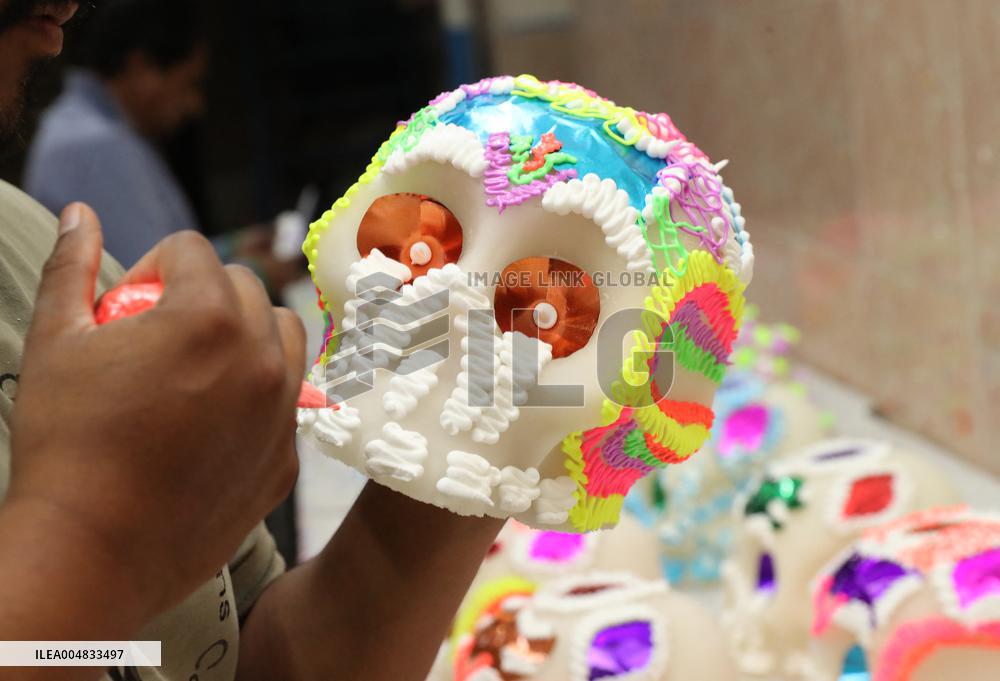 Skull Candy Production For Dia De Muertos - Mexico