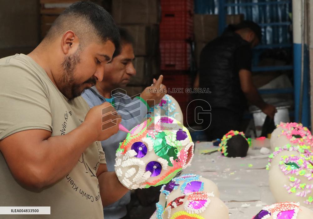 Skull Candy Production For Dia De Muertos - Mexico